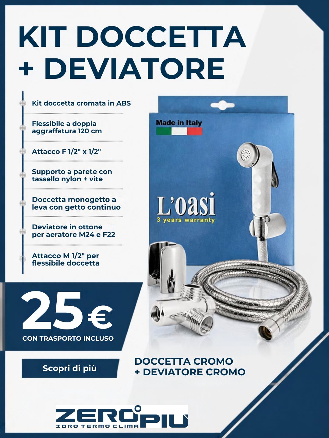 Kit doccetta + deviatore