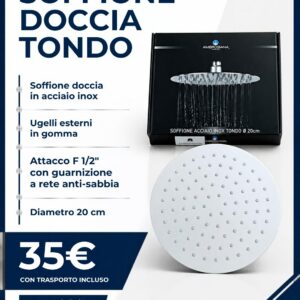Soffione doccia tondo